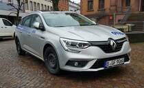 =Renault Megane von OTIS-Aufzüge steht im Februar 2022 in Hünfeld