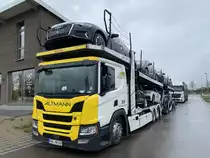 Scania New Generation im mittelfränkischen Bad Windsheim, April 2022