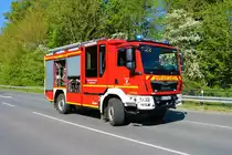 Feuerwehr Dieburg MAN TGM LF10 Kats am 07.05.22 bei einer Waldbrandübung in Groß Zimmern 
