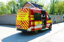 Feuerwehr Dieburg Mercedes Benz Sprinter ELW am 07.05.22 bei einer Waldbrandübung in Groß Zimmern