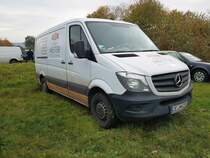 =MB Sprinter von Holztechnik MESTER steht bei der Bulldogmesse in Alsfeld, 10-2021