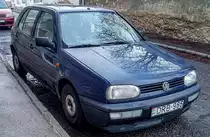 Diesen VW Golf III habe ich in Januar 2021 gesehen.