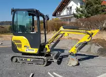 =Yanmar SV 18 von MIETPARK eingesetzt auf einer Baustelle in Petersberg-Marbach im März 2022