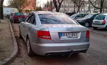 Rückansicht: Audi A6 C6. Foto: Januar 2021.