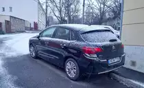 Rückansicht: Citroen C4 zweite Generation. Foto: Januar 2021.