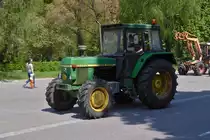 John Deere 3030 LS, erreicht den Versorgungspunkt nahe der Staumauer von Esch Sauer. 09.05.2022