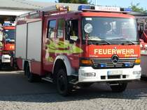 Mercedes-Feuerwehr vor der Wache am 09.Mai 2009 in Bergen/Rgen.