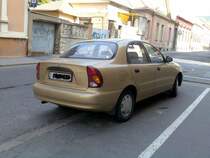 Daewoo Lanos Facelift Sedan, Rückansicht.