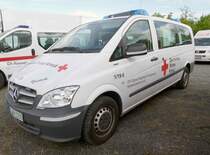 =MB Vito  Quietschi  vom DRK OV OPPAU-EDIGHEIM-PFINGSTWEIDE steht auf dem Parkplatz der RettMobil 2022 in Fulda, 05-2022 