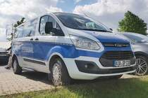 =Ford Transit Custom von SPEEDSIGNAL steht auf dem Parkplatz der RettMobil 2022 in Fulda, 05-2022