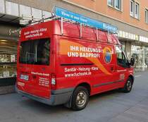 =Ford Transit der FUCHS-GmbH steht im März 2022 in Würzburg