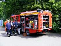 Ein Gertewagen der Marler Feuerwehr auf dem Gelnde der Zeche Auguste Victoria 3/7 beim Tag der offenen Tr am 9. Mai 2009.