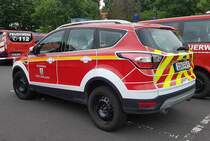 =Ford Kuga der Feuerwehr DINSLAKEN steht anl. vom Internationalen Jugendfeuerwehr-Wettbewerb 2022 in 36100 Petersberg, Mai 2022