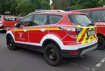 =Ford Kuga der Feuerwehr DINSLAKEN steht anl. vom Internationalen Jugendfeuerwehr-Wettbewerb 2022 in 36100 Petersberg, Mai 2022