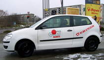 VW Polo IV (9N3) als Einsatzfahrzeug der City Schutz Security im Winter 2006 in Dessau