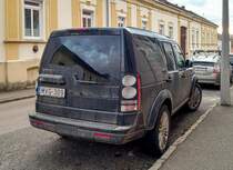 Rückansicht: Land Rover Discovery. Foto: Januar 2021.