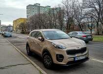 Diesen Kia Sportage Mk4 (Soft Gold Farbe) habe ich in Januar 2021 gesehen.