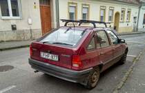 Rückansicht: Daewoo Racer Schrägheck. Foto: 02.2021.