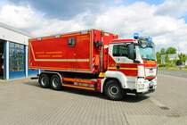 euerwehr Neu-Isenburg MAN TGS WLF2 mit AB-Atemschutz (Florian Isenburg 1/66-2) am 21.05.22 bei einen