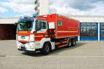 euerwehr Neu-Isenburg MAN TGS WLF2 mit AB-Atemschutz (Florian Isenburg 1/66-2) am 21.05.22 bei einen