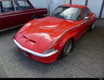Opel GT 1900 an der Oldtimer Ausstellung auf dem Flughafen Bleienbach am 29.05.2022