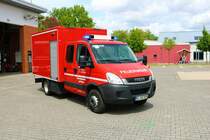 Feuerwehr Neu-Isenburg IVECO Daily GW-iIuK des Kreis Offenbach (Florian Kreis Offenbach 14-1) am 21.05.22 bei einen Fototermin

