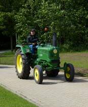 Lanz 28PS, als Teilnehmer der Rundfahrt bei dem Oldtimertreffen in Wintger. 29.05.2022   