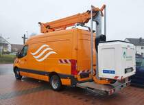 =MB Sprinter von RHOENENERGIE mit Hubsteiger, 03-2022