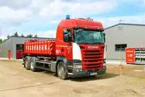 Feuerwehr Bad Schwalbach Scania WLF (Florian Schwalbach 1/66-1) mit dem AB Tank am 21.05.22 beim Tag der offenen Tür
