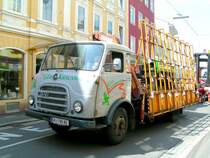 Steyr680, beim Abtransport einer Maschine; 070727