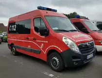 =Opel Movano als MTW der Feuerwehr VELLMAR steht anl. vom Internationalen Jugendfeuerwehr-Wettbewerb 2022 in 36100 Petersberg, Mai 2022