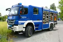 THW Pfungstadt Mercedes Benz Axor GKW am 04.06.22 beim Tag der offenen Tür des THW