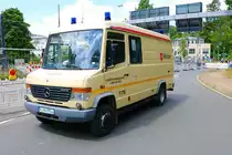 Malteser Mercedes Benz Vario am 04.06.22 in Frankfurt am Main 