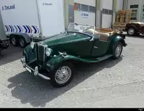 MG an der Oldtimer Ausstellung auf dem Flughafen Bleienbach am 29.05.2022