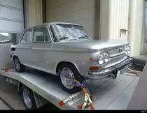 NSU TT an der Oldtimer Ausstellung auf dem Flughafen Bleienbach am 29.05.2022