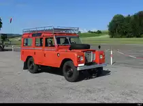 Land Rover Series III an der Oldtimer Ausstellung auf dem Flughafen Bleienbach am 29.05.2022