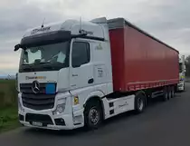 =MB Actros der DUHABEX GmbH rastet im April 2022 an der A 3