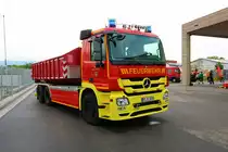 Feuerwehr Ingelheim Mercedes Benz Actros WLF1 am 05.06.22 beim Tag der offenen Tür
