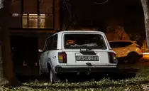 Rückansicht: Lada 2104. Foto: 11.2021.