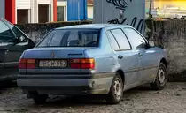 Rückansicht: VW Vento. Foto: 11.2021.