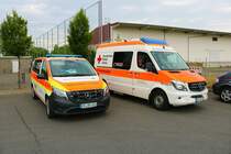 DRK Rheinhessen-Nahe Mercedes Benz Vito NEF und Sprinter KTW am 05.06.22 in Ingelheim