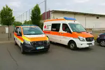 DRK Rheinhessen-Nahe Mercedes Benz Vito NEF und Sprinter KTW am 05.06.22 in Ingelheim