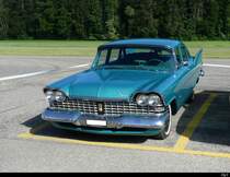 Plymouth an der Oldtimer Ausstellung auf dem Flughafen Bleienbach am 29.05.2022