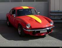 Triumph GT6 an der Oldtimer Ausstellung auf dem Flughafen Bleienbach am 29.05.2022