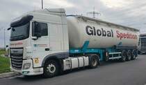 =DAF XF der GLOBAL-Spedition rastet im April an der A 3