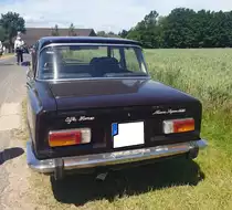 Heckansicht eines Alfa Romeo Giulia Nuova Super 1600. Ratingen am 12.06.2022.