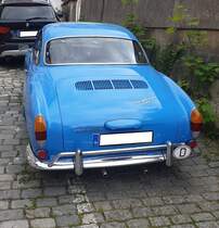 Heckansicht eines VW Typ 14 Karmann-Ghia Coupe. Bamberg am 31.05.2022.