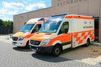 Main Taunus Kreis Mercedes Benz Sprinter RTW am 11.06.22 in Eschborn beim der offenen Tür der Feuerwehr