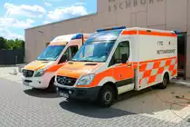 Main Taunus Kreis Mercedes Benz Sprinter RTW am 11.06.22 in Eschborn beim der offenen Tür der Feuerwehr