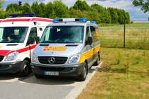 ASB Eschborn Mercedes Benz Sprinter MTW am 11.06.22 in Eschborn beim der offenen Tür der Feuerwehr